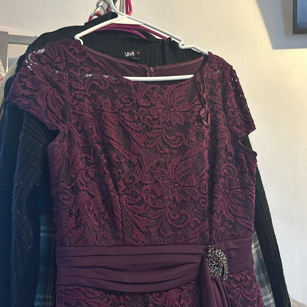 Burgandy dress